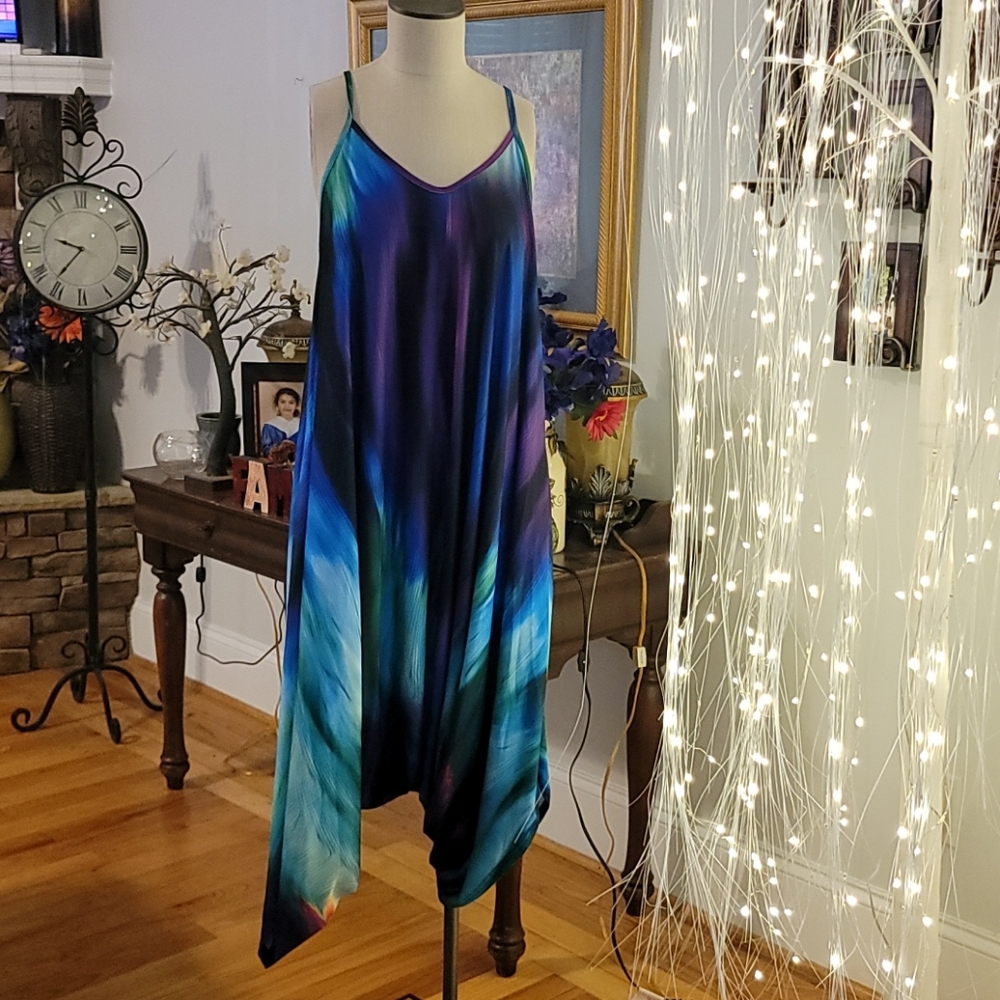 Lily by Firmiana Vibrant Blue and Purple Jumpsuit
